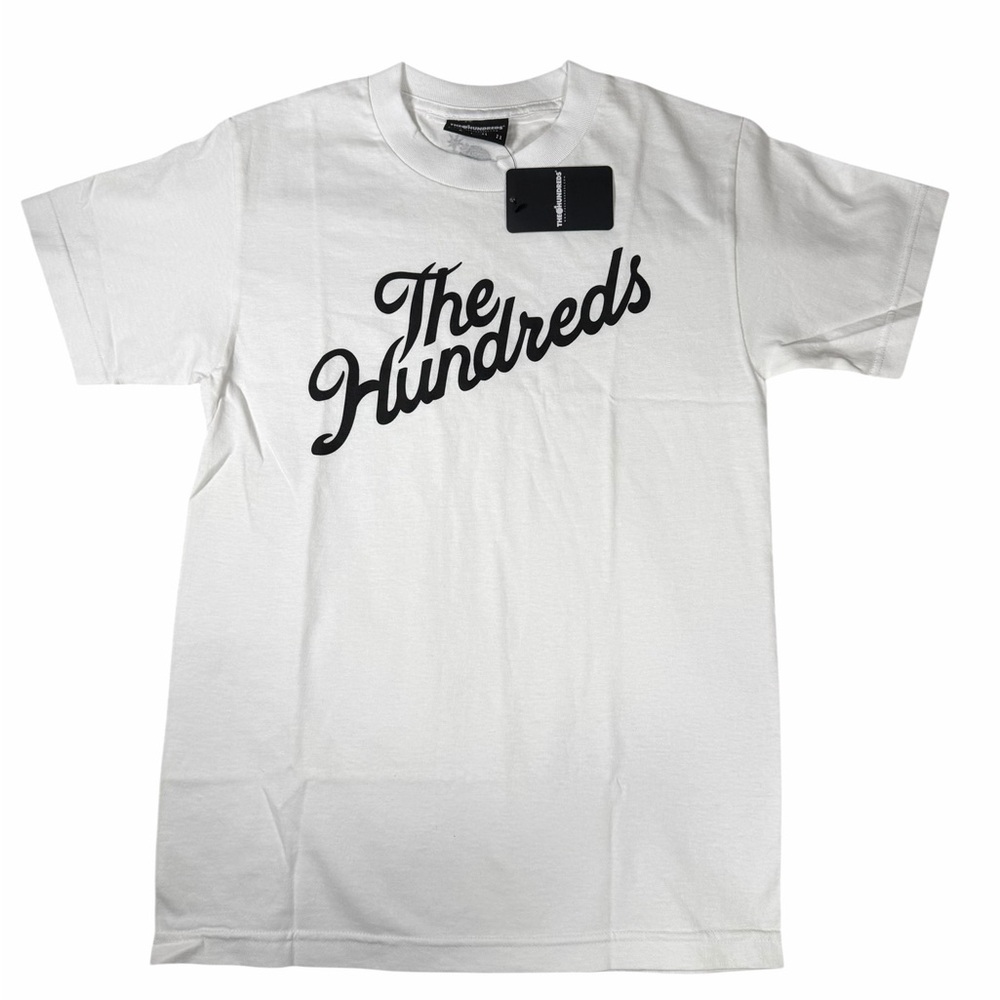 The Hundreds Forever Slant Logo Tee White Size Small NWT Streetwear